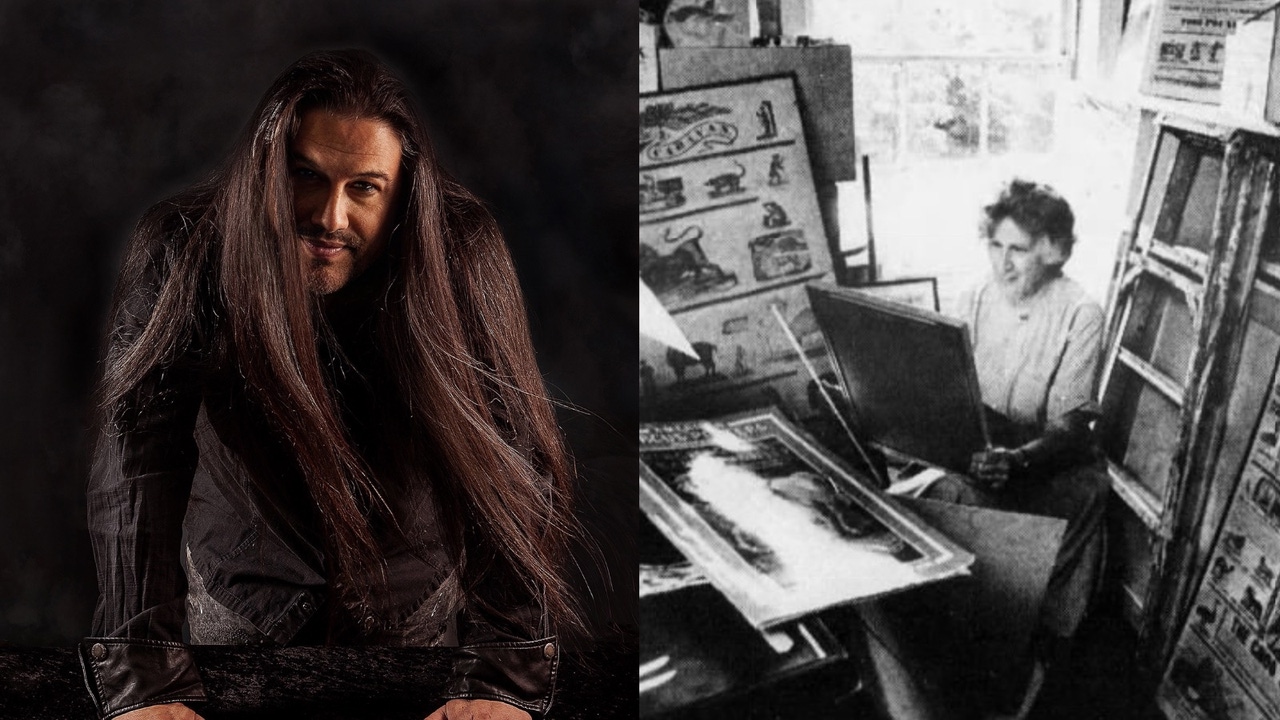 portrait of John Romero and Mabel Addis portrait of John Romero and Mabel Addis