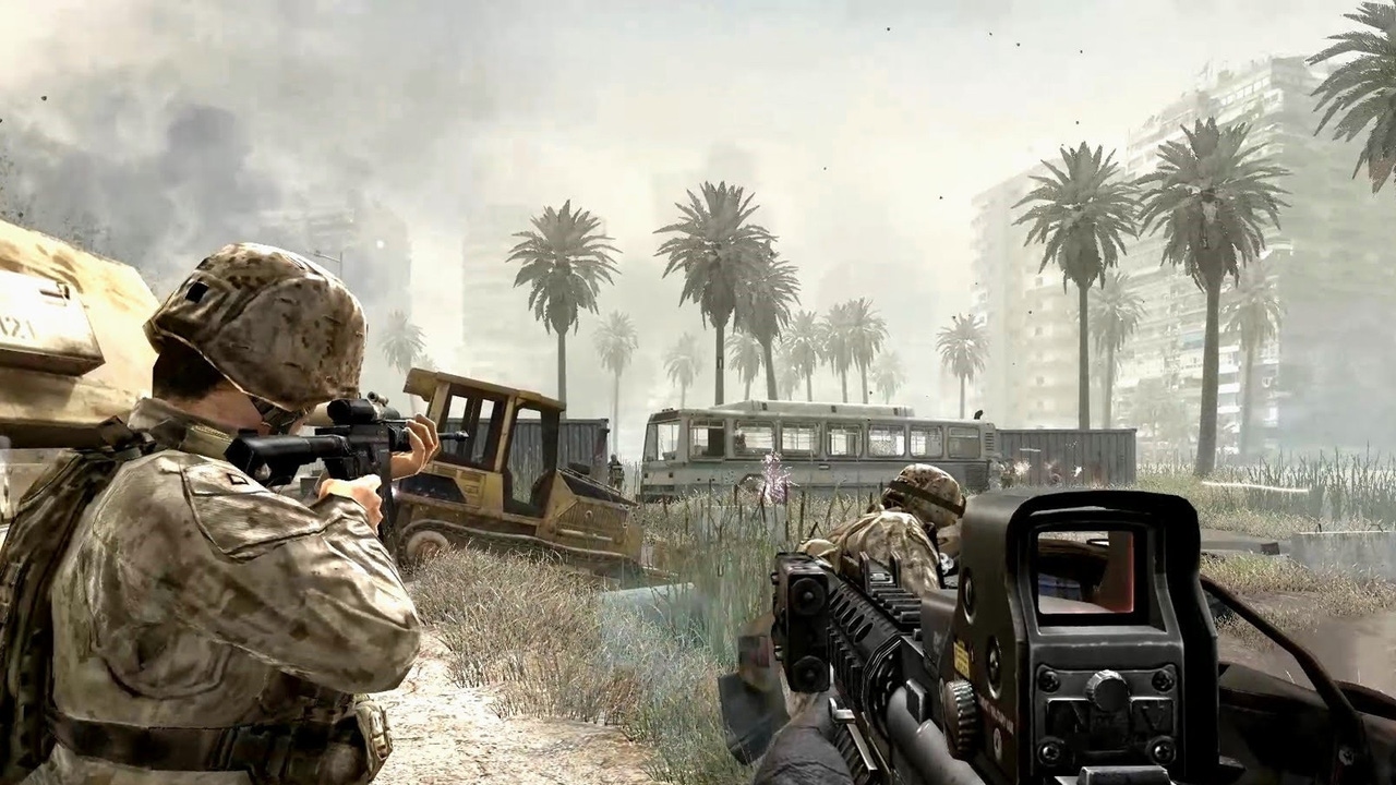 Screenshot from 2007's Call of Duty 4: Modern Warfare. Screenshot from 2007's Call of Duty 4: Modern Warfare.