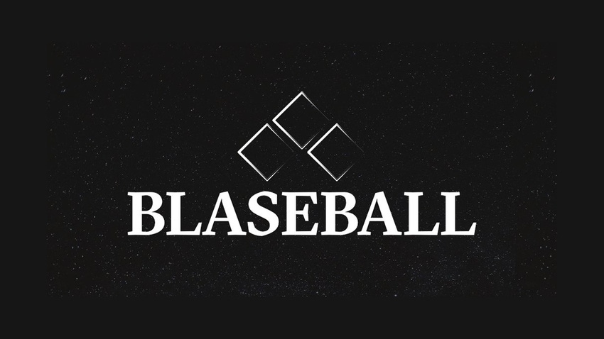 the blaseball logo on a dark background