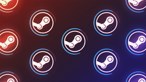 Logo for Valve's Steam marketplace.