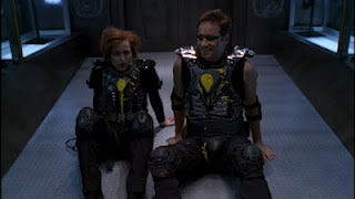 A post-game Mulder and Scully in their VR gear