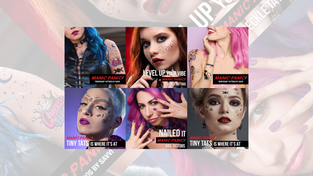 Manic Panic temporary tattoos.