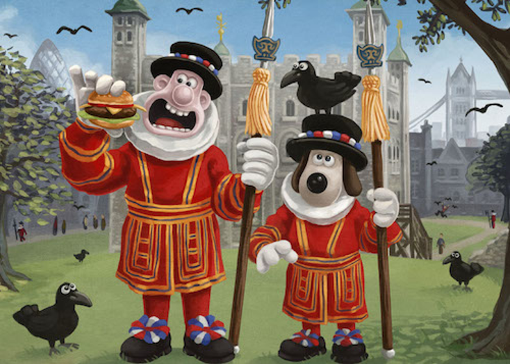 Wallace & Gromit Art Debuts at Selfridges