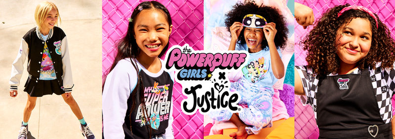 “The Powerpuff Girls” x Justice apparel collection.