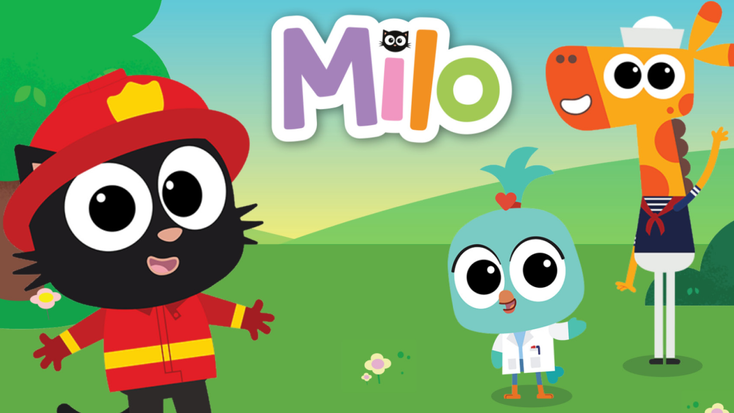 Characters from “Milo.” Characters from “Milo.”