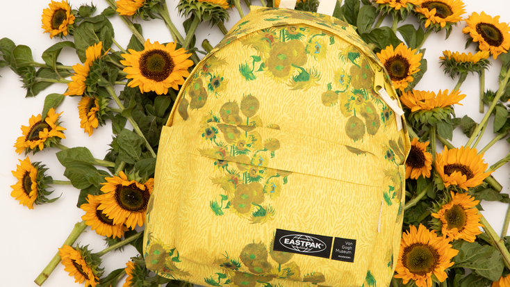 Day Pak’r Eastpak bag featuring Vincent van Gogh's Sunflowers