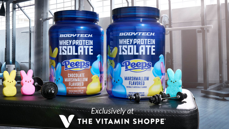 The Peeps-flavored Whey Protein Isolate.