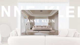 Promotional image for Anne Klein furniture.