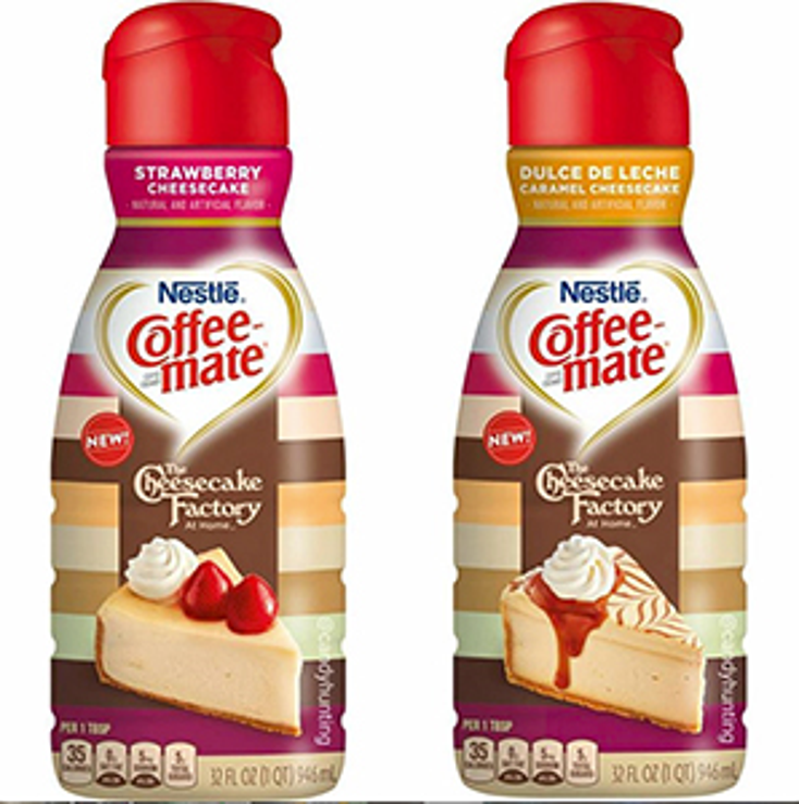 Cheesecake Factory Pours Out Coffee Creamer
