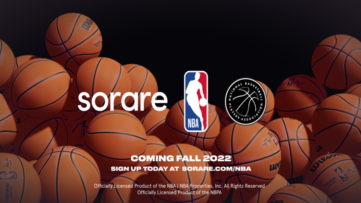 Sorare and NBA promo image.