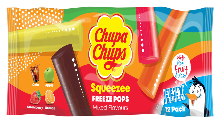 Packaging for Chupa Chups Squeezees.