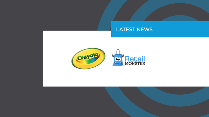 Crayola and Retail Monster logos, respectively. Crayola and Retail Monster logos, respectively.