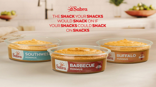 The three new Sabra Hummus flavors.