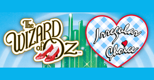 The Irregular Choice logo along with a "Wizard of Oz" title screen