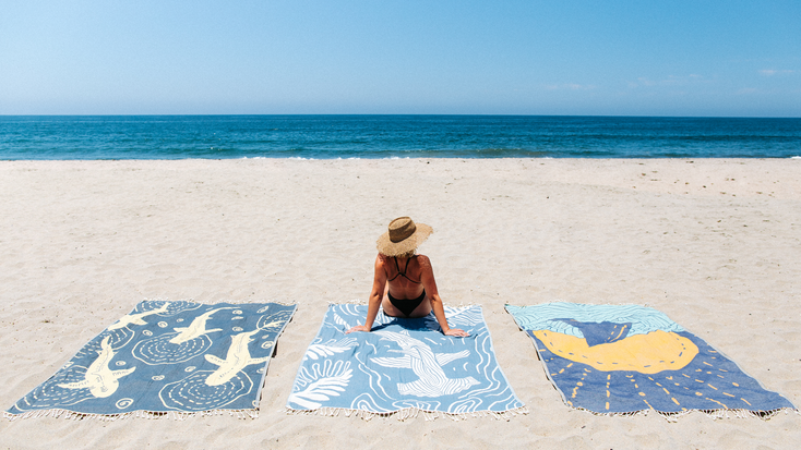“Shark Week” towels from Sand Cloud.