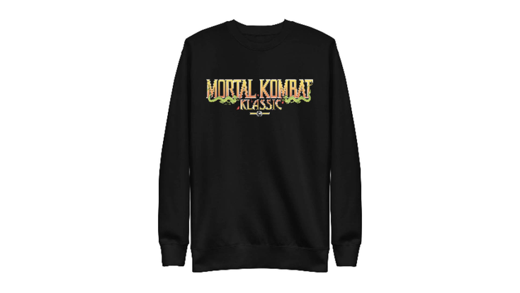 “Mortal Kombat” crewneck. “Mortal Kombat” crewneck.