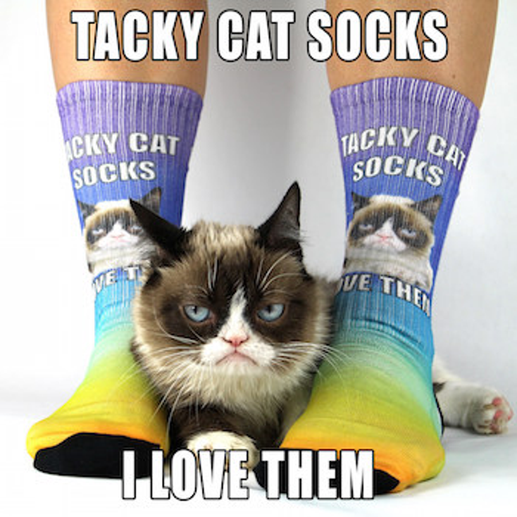 Grumpy Cat Inspires Sock Line Grumpy Cat Inspires Sock Line