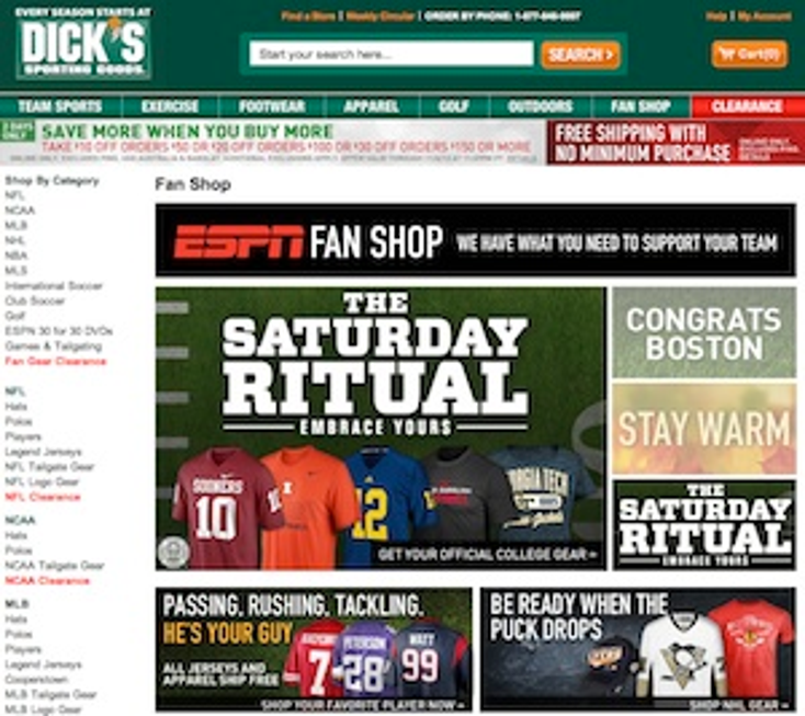 Dick’s to Stock ESPN E-Store
