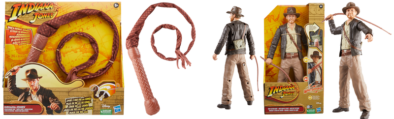 Action Crackin' Whip and Whip-Action Indy Figure by Hasbro