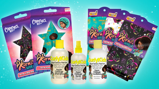 Curly Kids and Camryn's BFF hair care products. 