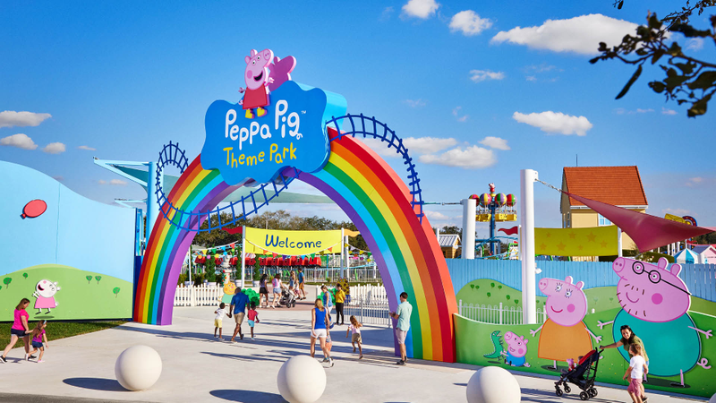 Entrance to Peppa Pig Theme Park, Florida, Merlin Entertainments