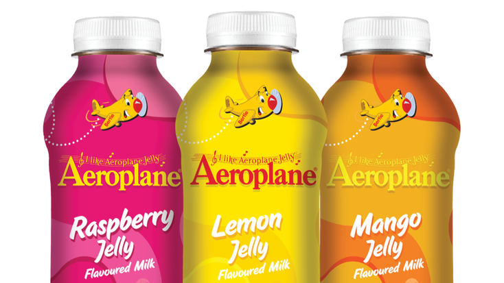 Aeroplane Jelly milk. Aeroplane Jelly milk.