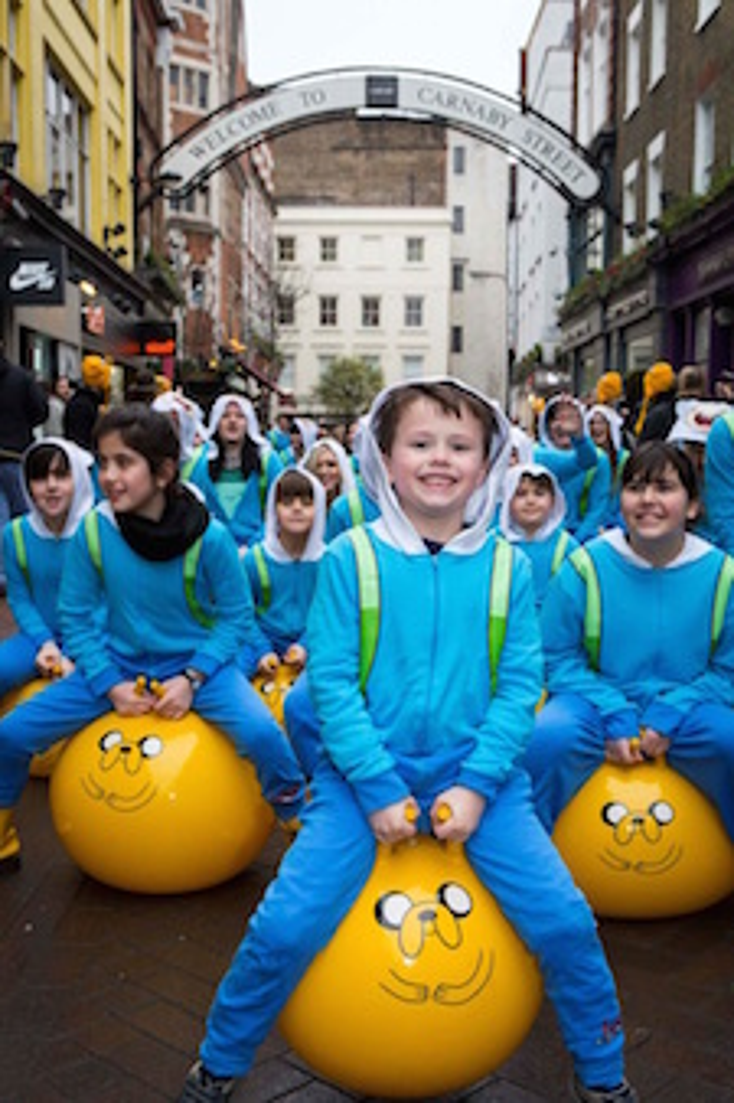 Adventure Time 'Bounce Mob' Hits London