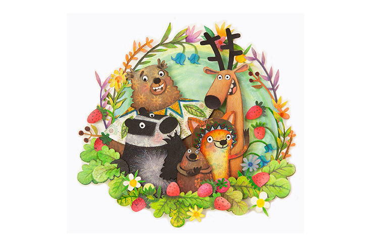 Deer Little Forest Plants Publishing Program in Europe Deer Little Forest Plants Publishing Program in Europe