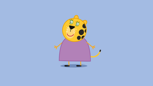 Ms. Leopard, Katy Perry's character in “Peppa Pig Wedding Party Special.”