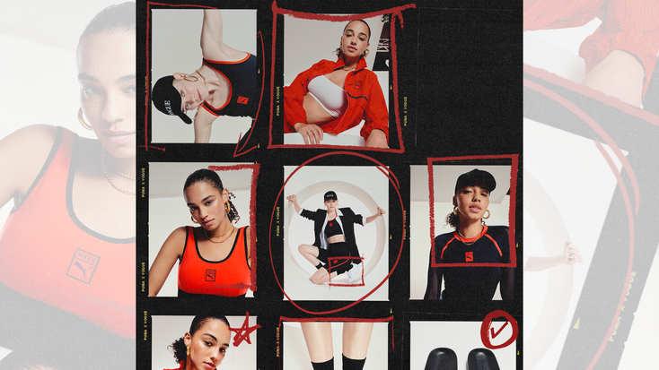 PUMA and Vogue promotional image.