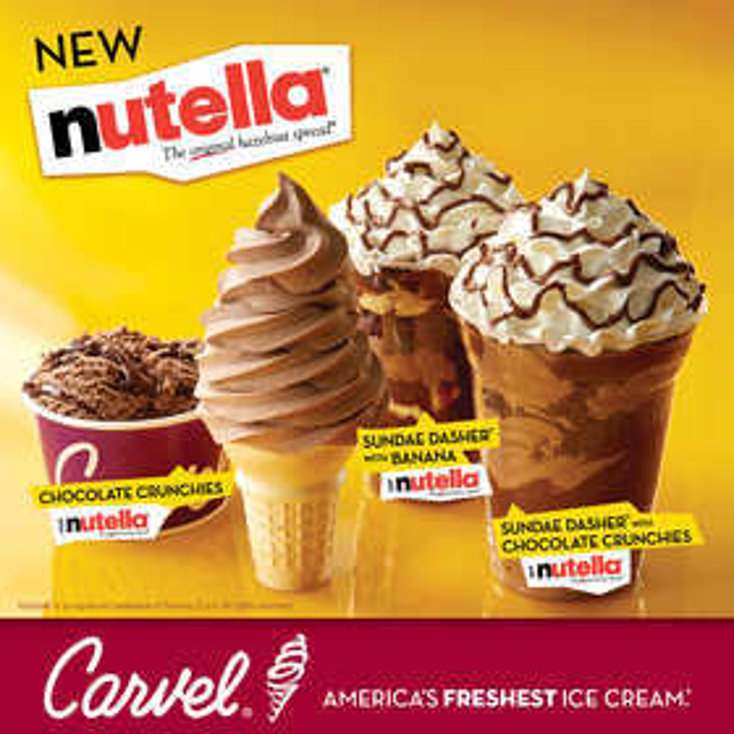 Carvel Blends With Nutella