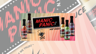 The Manic Panic hot sauces. 