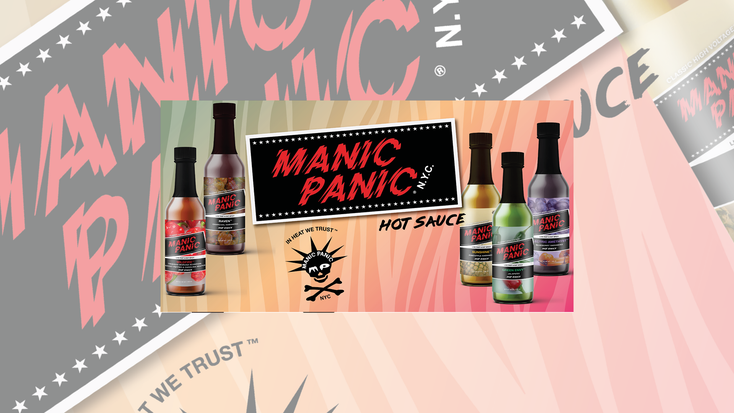 The Manic Panic hot sauces. The Manic Panic hot sauces.