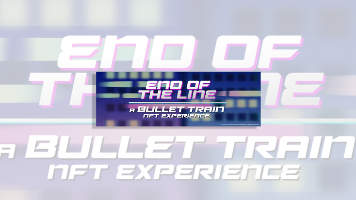 Promotional image for “Bullet Train” NFTs.