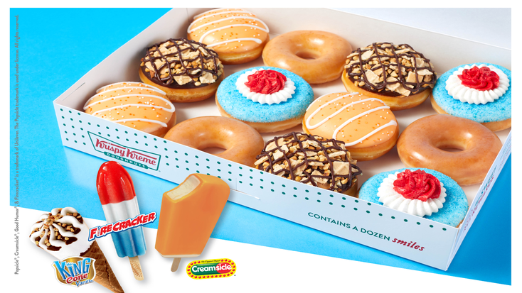 Krispy Kreme doughnuts.