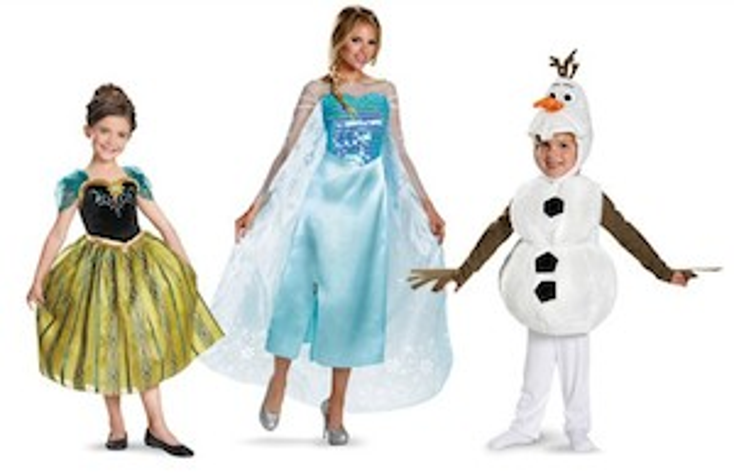 Frozen, TMNT Top Costume Chart Frozen, TMNT Top Costume Chart