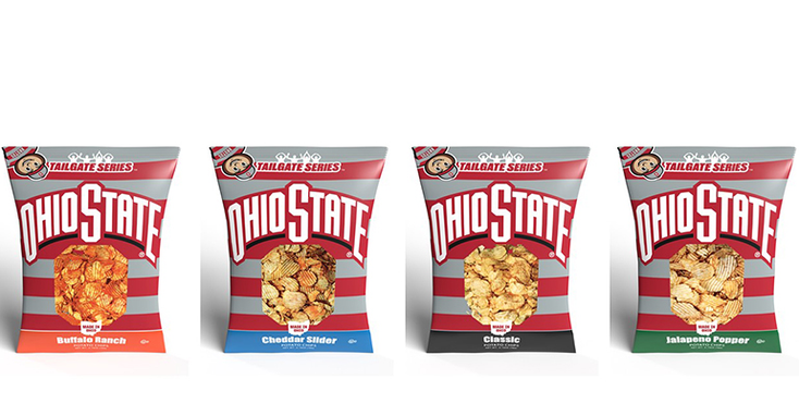 The Ohio State Snacks, in four different flavors The Ohio State Snacks, in four different flavors