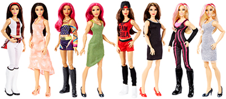 Mattel Unveils WWE Fashion Dolls