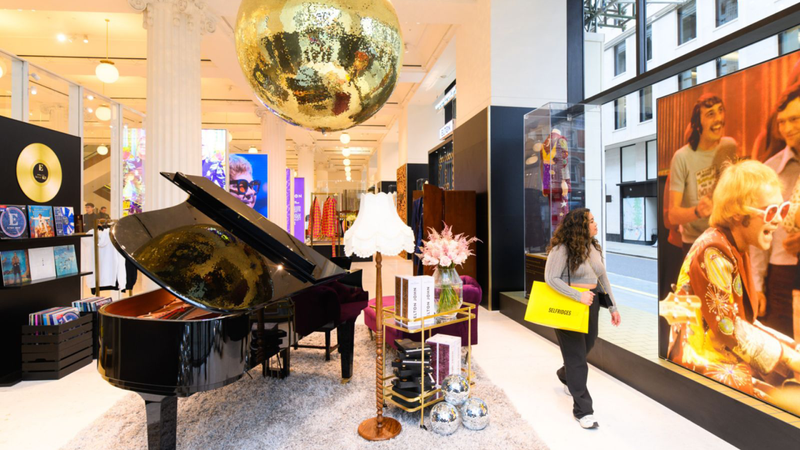 Elton John at Selfridges, Bravado Elton John at Selfridges, Bravado