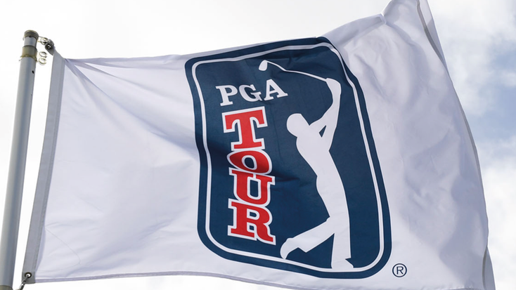 PGA Tour flag. PGA Tour flag.