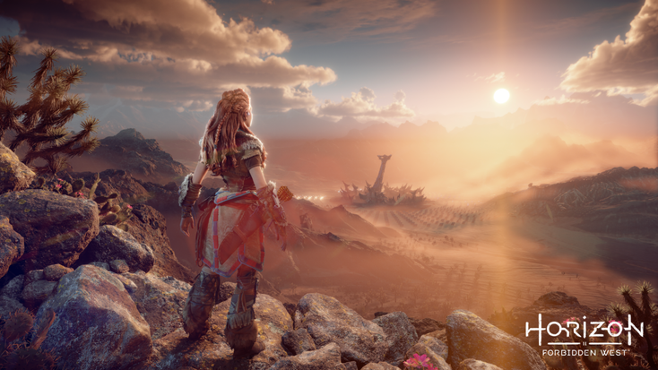 Screen from "Horizon Forbidden West," a Sony Interactive Entertainment property. Screen from "Horizon Forbidden West," a Sony Interactive Entertainment property.
