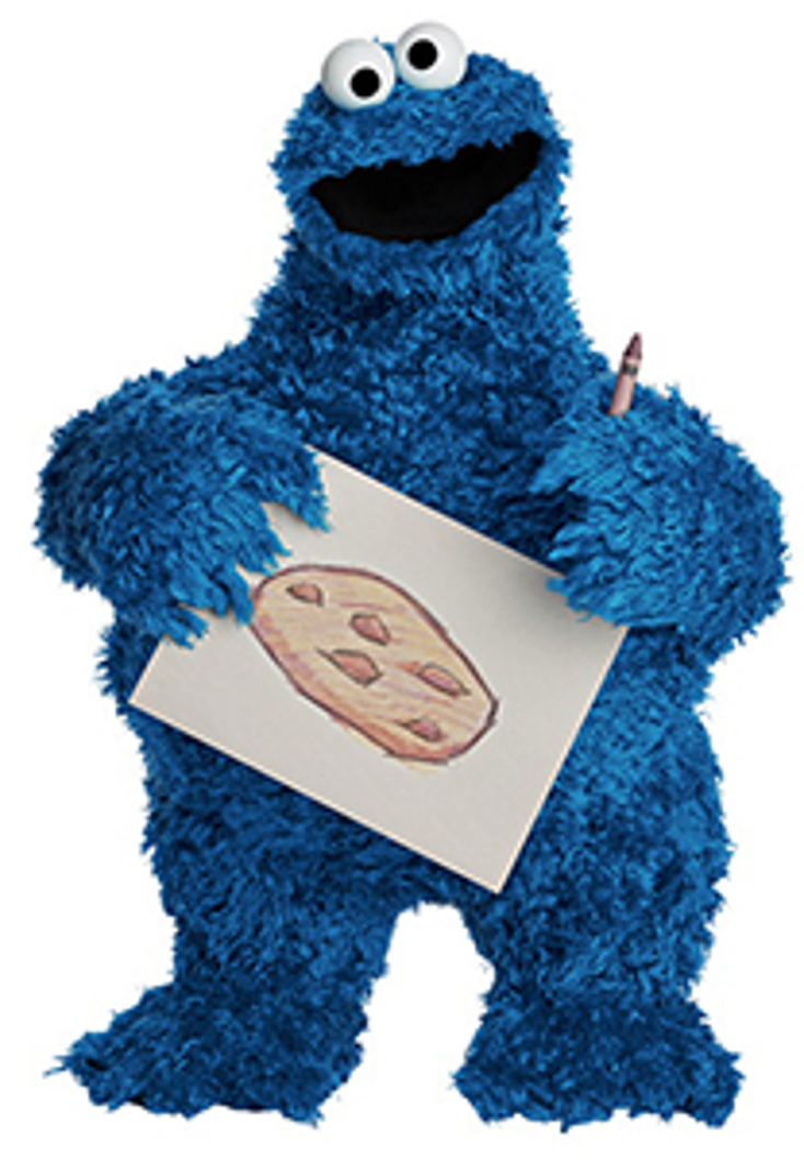 sesame street cookie monster drawing