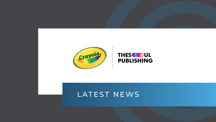 Crayola and TheSoul Publishing logos, respectively. Crayola and TheSoul Publishing logos, respectively.
