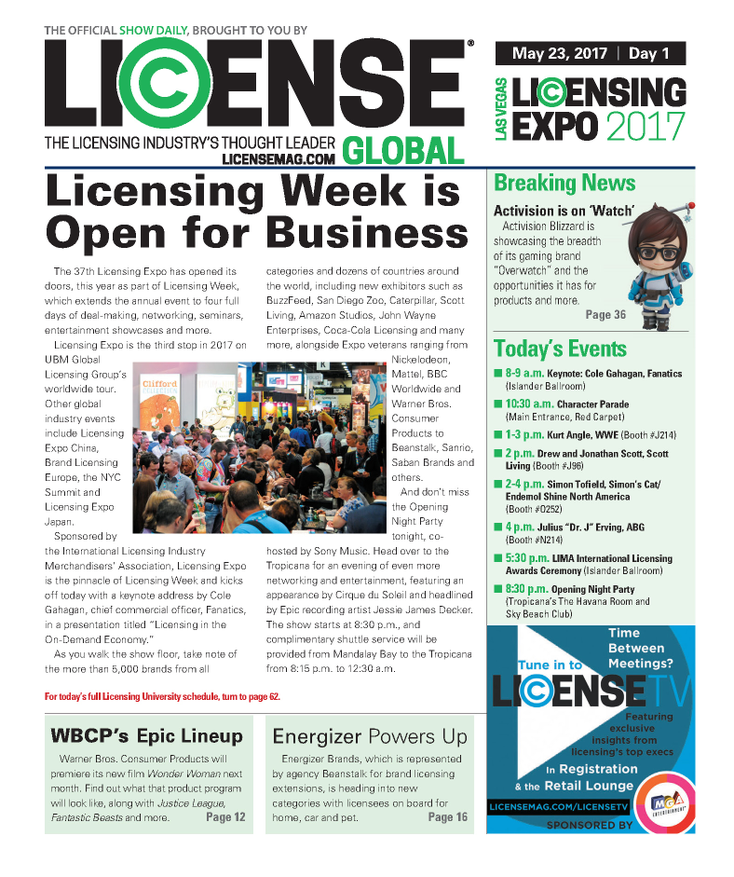 Licensing Expo Daily Due Today!