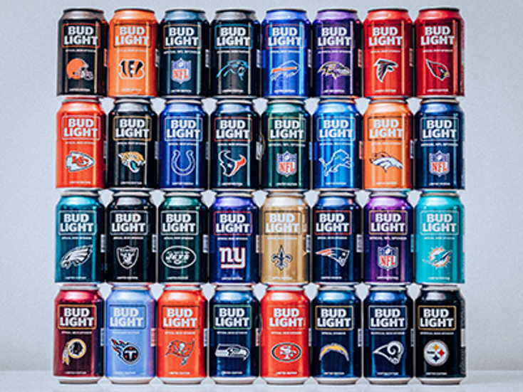 Bud Light Unveils NFL Cans, Bottles