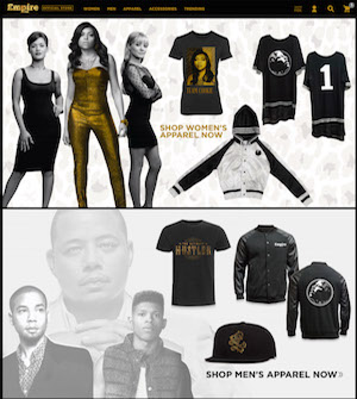 Fox Opens 'Empire' E-Store Fox Opens 'Empire' E-Store