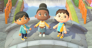 "Animal Crossing: New Horizons" villagers wearing the Insulet Omnipod
