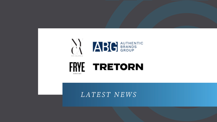 NYC Alliance, Authentic Brands Group, Frye and Tretorn logos.