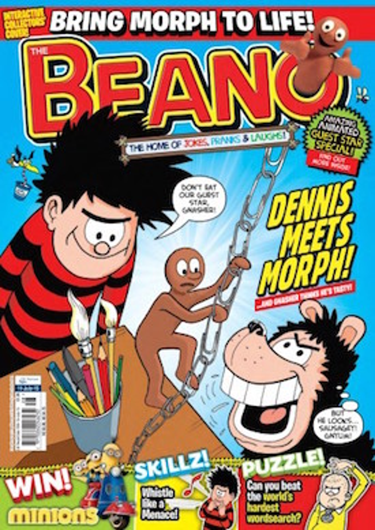 Morph Guest Stars in The Beano