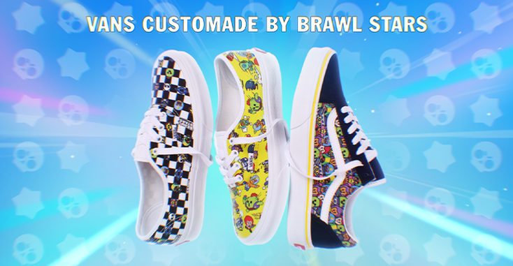 The three shoe options from the Vans and "Brawl Stars" collaboration